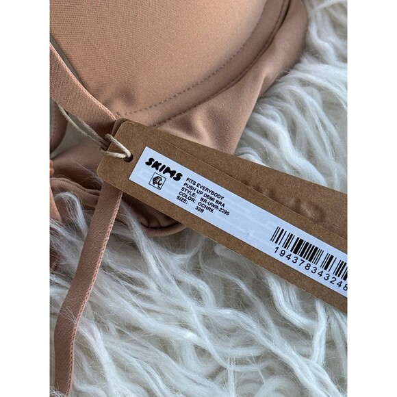 Skims Fits Everybody Pushup Demi Bra Ochre Size 32B - Picture 8 of 8